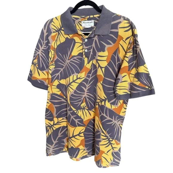 Vintage Manuhealii knit polo shirt size Large - Picture 5 of 8